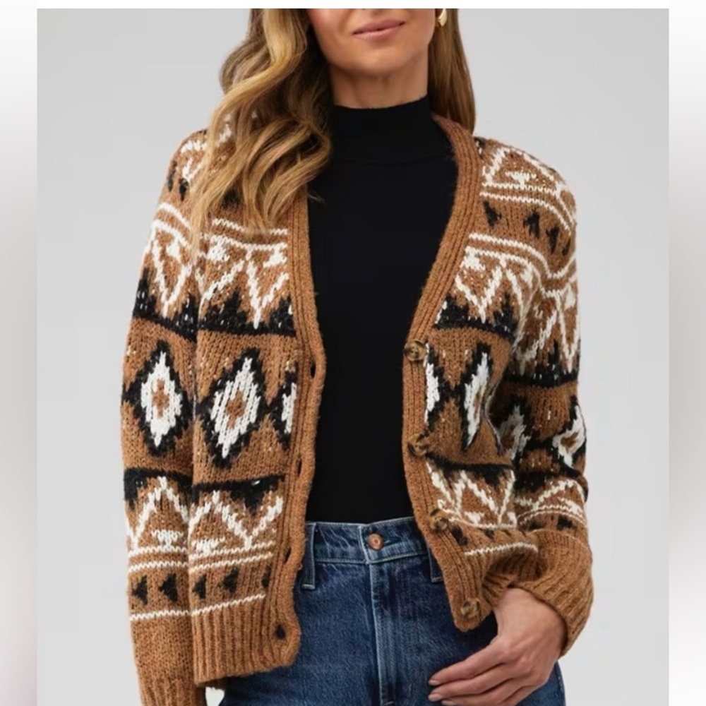 BB Dakota Steve Madden Spice of life button up cardigan sweater S - Picture 1 of 14